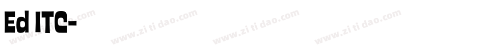 Ed ITC字体转换